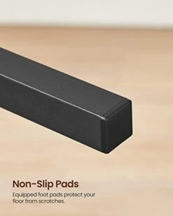 VASAGLE Dining Chair Set Of 2, Rustic Wood Chairs With Metal Steel Frame, Easy To Assemble, Stable, Comfortable Seat, Modern Farmhouse Chair For Kitchen, Bedroom, Living Room, Rustic Brown And Black -Amazon Store 31RifIwd4KL