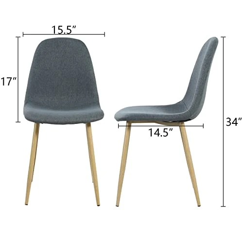WENYU Dining Chairs Set Of 4, Mid Century Dining Room Chairs Kitchen Chairs, Upholstered Accent Chairs For Living Room 6 WENYU Dining Chairs Set Of 4, Mid Century Dining Room Chairs Kitchen Chairs, Upholstered Accent Chairs For Living Room - Image 4