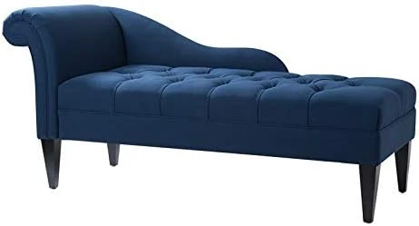 Jennifer Taylor Home Harrison Tufted Roll Arm Chaise Lounge, Jet Black 65D X 28W X 31H In 10 Jennifer Taylor Home Harrison Tufted Roll Arm Chaise Lounge, Jet Black 65D X 28W X 31H In - Image 8