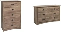 Prepac Sonoma 6 Drawer Double Dresser For Bedroom, Espresso & Fremont Nightstand, Tall 3-Drawer, Espresso -Amazon Store 31TAzfz 3tL. AC