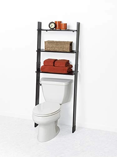 Zenna Home 9431CH, Leaning Wood Ladder-Style Bathroom Spacesaver, Espresso 4 Zenna Home 9431CH, Leaning Wood Ladder-Style Bathroom Spacesaver, Espresso - Image 2