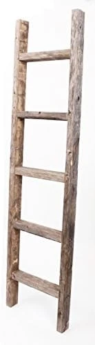 BarnwoodUSA Rustic Decorative Ladder - 100% Upcycled Wood (60" X 12" X 1.5", Espresso) 13 BarnwoodUSA Rustic Decorative Ladder - 100% Upcycled Wood (60" X 12" X 1.5", Espresso) - Image 11