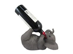 DWK "Playful Elephant Decorative Table Top Wine Bottle Holder | Home Bar Decor | Wine Accessories For A Wine Bar | Kitchen Organization | Great Gifts For Her - 10.5" 9 DWK "Playful Elephant Decorative Table Top Wine Bottle Holder | Home Bar Decor | Wine Accessories For A Wine Bar | Kitchen Organization | Great Gifts For Her - 10.5" -Amazon Store 31TQ1Bayb0L