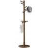 Vlush Sturdy Wooden Coat Rack Stand, Entryway Hall Tree Coat Tree With Solid Round Base For Hat,Clothes,Purse,Scarves,Handbags,Umbrella-(Dark Brown, 11 Hooks) 1 Vlush Sturdy Wooden Coat Rack Stand, Entryway Hall Tree Coat Tree With Solid Round Base For Hat,Clothes,Purse,Scarves,Handbags,Umbrella-(Dark Brown, 11 Hooks) -Amazon Store 31Too3pkrrL