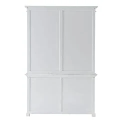 NovaSolo Halifax Mahogany Solid Wood Buffet Hutch Unit With 8 Shelves In White -Amazon Store 31U8vxYJJpL
