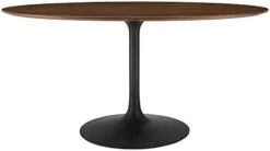 Modway Lippa 60" Oval-Shaped Mid-Century Modern Dining Table With Artificial Marble Top And White Base -Amazon Store 31USE3ct0yL. AC