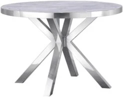 AZhome Dining Table, 45" Round Dining Room Table With Silver Mirrored Stainless Steel 13 AZhome Dining Table, 45" Round Dining Room Table With Silver Mirrored Stainless Steel -Amazon Store 31UbLCaOjwL. AC