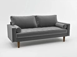 Container Furniture Direct S5459 Mid Century Modern Velvet Upholstered Tufted Living Room Sofa, 69.68" Goldenrod 22 Container Furniture Direct S5459 Mid Century Modern Velvet Upholstered Tufted Living Room Sofa, 69.68" Goldenrod -Amazon Store 31UlkmaalwL. AC 1