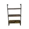 Tajsoon Large Bookcase, Industrial Ladder Shelf, 3-Tier Wood Wall Mounted Bookshelf With Metal Frame, Open Display Storage Shelves For Home, Office, Collection, Plant Flower, Rustic Brown -Amazon Store 31UzWCvGV0L