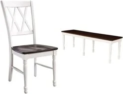 Crosley Furniture Shelby Dining Chairs (Set Of 2), Distressed White -Amazon Store 31VMP0R9SOL. AC