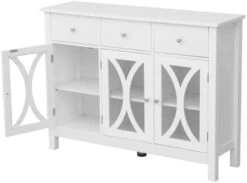 Erinnyees Freestanding Pantry, Floor Utility Storage Cabinet With Doors And Shelves, Pantry Cabinets Cupboard For Living Room Kitchen Hallway Bathroom, White -Amazon Store 31VuWqQeVlL. AC