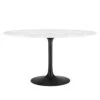 Modway Lippa 54" Round Artificial Marble Dining Table, Top, Black Base -Amazon Store 31WQoTs7zDL