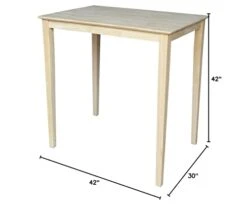 International Concepts Solid Wood Top Table With Shaker Legs, Bar Height 9 International Concepts Solid Wood Top Table With Shaker Legs, Bar Height -Amazon Store 31WWKm20YiL