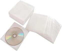 HAPLIVES CD/DVD/BluRay Sleeves,Double-Sided Refill Plastic Sleeve For CD And DVD Storage Binders,100 Pack (Purple) -Amazon Store 31We TGVptL. AC