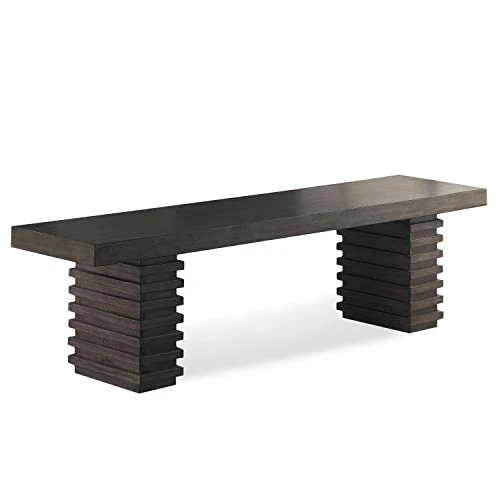 Steve Silver Mila Washed Gray Dining Bench 3 Steve Silver Mila Washed Gray Dining Bench