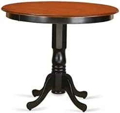East West Furniture Mid Century TRT-BLK-TP Wood Dining Table With Cherry Round Tabletop And 42 X 36-Black Finish 9 East West Furniture Mid Century TRT-BLK-TP Wood Dining Table With Cherry Round Tabletop And 42 X 36-Black Finish -Amazon Store 31WjvpCRELL. AC