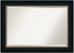 Amanti Art Vanity Wall Framed Bathroom Mirror, Glass Size 24 X 36, Accent Bronze Narrow -Amazon Store 31WmIdmkxDL. AC