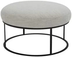 Amazon Brand – Rivet Revere Round Leather Iron-Framed Ottoman, 30.3"W, Cognac 17 Amazon Brand – Rivet Revere Round Leather Iron-Framed Ottoman, 30.3"W, Cognac -Amazon Store 31Wmw28azFL. AC