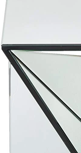 Christopher Knight Home Amiel Geometrical Mirrored Side Table, Clear, 13.75 In X 13.75 In X 25.6 In 6 Christopher Knight Home Amiel Geometrical Mirrored Side Table, Clear, 13.75 In X 13.75 In X 25.6 In - Image 4