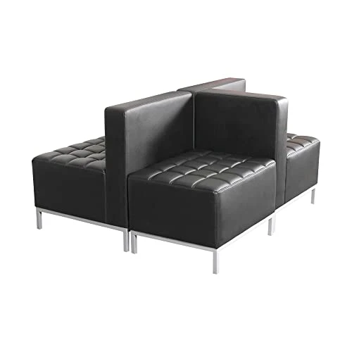 Alera ALEQB8116 Alera Qub Series Armless L Sectional, 26 3/8 X 26 3/8 X 30 1/2, Black 7 Alera ALEQB8116 Alera Qub Series Armless L Sectional, 26 3/8 X 26 3/8 X 30 1/2, Black - Image 5