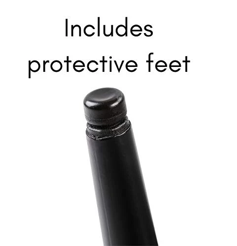 BIRDROCK HOME Tufted Curve Grey Ottoman – Velvet Foot Stool – Mid Century Modern Steel Legs - Soft Compact Padded Stool - Living Room Or Bedroom – Vanity Chair - Decorative Furniture 6 BIRDROCK HOME Tufted Curve Grey Ottoman – Velvet Foot Stool – Mid Century Modern Steel Legs - Soft Compact Padded Stool - Living Room Or Bedroom – Vanity Chair - Decorative Furniture - Image 4