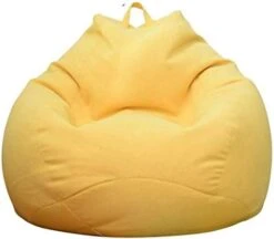 WAQIA Stuffed Animal Storage Bean Bag Chair Cover (No Filler) - Stuffable Zipper Beanbag Cover-Cotton Linen Memory Foam Beanbag Replacement Cover For Adults And Kids Without Filling -Amazon Store 31XnoWI4xEL. AC 1