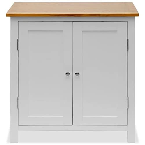 GENERIC Cupboard 27.6"x13.8"x29.5" Solid Oak Wood White Modern Contemporary Finish 4 GENERIC Cupboard 27.6"x13.8"x29.5" Solid Oak Wood White Modern Contemporary Finish - Image 2