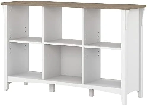 Bush Furniture Salinas Cube Shelf And Bookcase | Display Cabinet With 6 Shelves In Ash Brown | Modern Storage Cabinet With Open Bookshelf For Library, Office, Living Room, Bedroom And More 6 Bush Furniture Salinas Cube Shelf And Bookcase | Display Cabinet With 6 Shelves In Ash Brown | Modern Storage Cabinet With Open Bookshelf For Library, Office, Living Room, Bedroom And More - Image 4