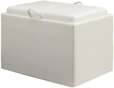 Convenience Concepts Designs4Comfort Accent Storage Ottoman With Reversible Tray, Espresso Faux Leather 22.75 X 15.75 X 16 13 Convenience Concepts Designs4Comfort Accent Storage Ottoman With Reversible Tray, Espresso Faux Leather 22.75 X 15.75 X 16 - Image 11