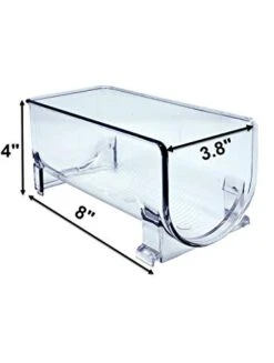 ELTOW Stackable Plastic Wine Rack - Modular Wine Bottle Organizer - Wine Holder For Fridge - Storing Champagne And Water Bottles - For Bar, Countertop, Dining Room Display, Heavy Duty, Clear (3-Pack) 12 ELTOW Stackable Plastic Wine Rack - Modular Wine Bottle Organizer - Wine Holder For Fridge - Storing Champagne And Water Bottles - For Bar, Countertop, Dining Room Display, Heavy Duty, Clear (3-Pack) -Amazon Store 31Y5gmwLU9L