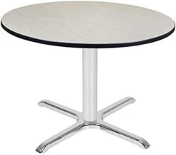 Regency Via Round X-Base Table, 36", Grey/Grey -Amazon Store 31YDCwoKtAS. AC