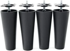 YACHN Bed Leg,Cabinet Feet,Furniture Legs,4PCS Plastic Furniture Legs Bed Sofa Couch Chair Replacement Furniture Bed Risers Black Table And Chair Legs -Amazon Store 31YWGZglBxL