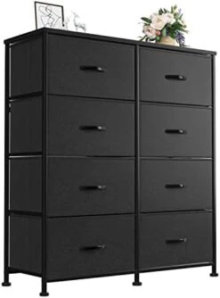 Furmax Dresser For Bedroom With 5 Drawers, Wide Chest Of Drawers, Fabric Closet Dresser, Clothing Storage Organizer Unit With Fabric Bins, For Closet, TV Stand, Living Room, Hallway, Nursery (Black) -Amazon Store 31YZkgaWzRL. AC