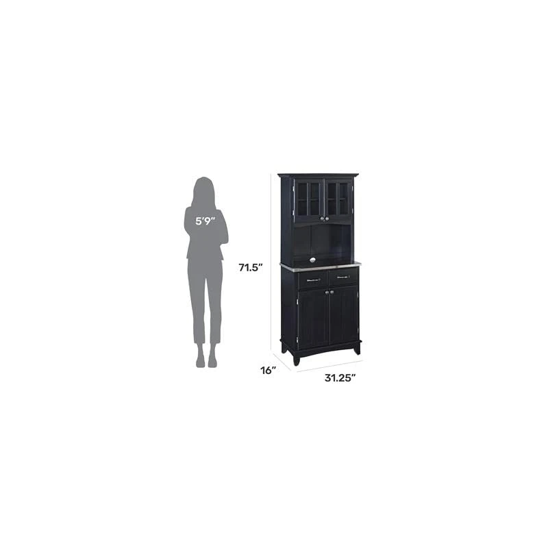 Homestyles Server Sideboards-buffets-credenzas, Black 5 Homestyles Server Sideboards-buffets-credenzas, Black - Image 3