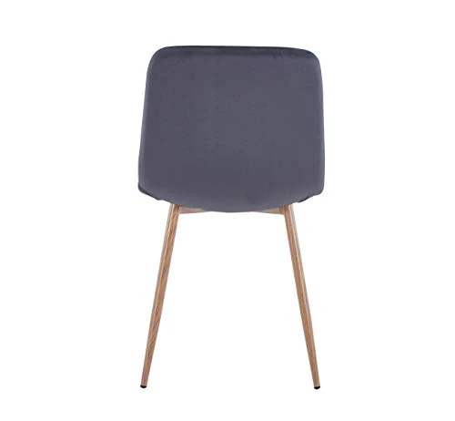 Flesser Kitchen Side Chair Gray Set Of 4 Velvet Dining Room Chairs With Metal Legs Modern Padded Dining Chairs 7 Flesser Kitchen Side Chair Gray Set Of 4 Velvet Dining Room Chairs With Metal Legs Modern Padded Dining Chairs - Image 5