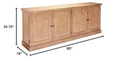 Donny Osmond Home Florence Server With Raised Panels And Nested Drawers, Rustic Smoke -Amazon Store 31ZChz1jXnL