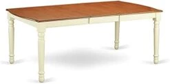 East West Furniture Wooden DOT-WHI-T Kitchen Table With Cherry Rectangular Tabletop And 78 X 42 X 30-Buttermilk Finish -Amazon Store 31ZDzbYtBML. AC