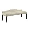 Furniture Of America Leatherette Nadia Modern Bench, 64", Pearl White -Amazon Store 31ZhmurlIfL