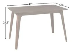 Christopher Knight Home Megann Mid-Century Wood Dining Set With Fabric Chairs, 5-Pcs Set, Natural Walnut / Light Beige -Amazon Store 31ZnIx5gP7L