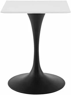 Modway Lippa 28" Mid-Century Modern Dining Table With Square Top And Pedestal Base In White -Amazon Store 31aLRdi0mYL. AC