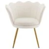 Chairus Small Accent Chair For Living Room, Velvet Gold Cute Vanity Chair With Back For Makeup Room, Upholstered Shell Shaped Office Guest Modern Chair Arm Chair, Cream White 1 Chairus Small Accent Chair For Living Room, Velvet Gold Cute Vanity Chair With Back For Makeup Room, Upholstered Shell Shaped Office Guest Modern Chair Arm Chair, Cream White -Amazon Store 31bN2DcCoEL