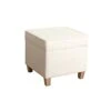 Homepop Home Decor | K7342-F2067 | Classic Square Storage Ottoman With Lift Off Lid | Ottoman With Storage For Living Room & Bedroom, Cream Woven -Amazon Store 31bT4H4BAuL