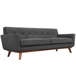 Modway Engage Mid-Century Modern Upholstered Fabric Sofa, Loveseat And Armchair In Gray 21 Modway Engage Mid-Century Modern Upholstered Fabric Sofa, Loveseat And Armchair In Gray -Amazon Store 31bUDOPmRLL