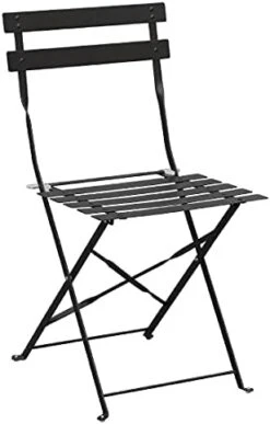 Bolero Black Pavement Style Steel Chairs (Pack 2) -Amazon Store 31bX7k1 C4S. AC