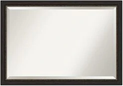 Amanti Art Vanity Wall Framed Bathroom Mirror, Glass Size 24 X 36, Accent Bronze Narrow -Amazon Store 31c1MunulTL. AC