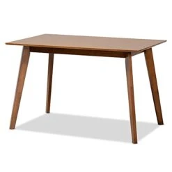 Baxton Studio Maila Dining Tables, Walnut Brown