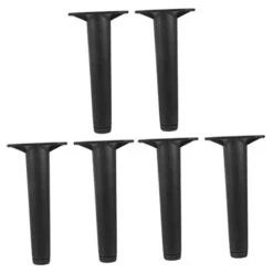 LIFKOME 6 Pcs Bed Support Frame Adjustable Bed Frame Legs Bed Frame Legs Replacement Bed Support Replacement Increased Plastic Steel Bracket Black Adjustable Bed Parts