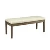 Bench In Beige Linen Salvage Brown For Living Room And Dining Modern Contemporary Wood Finish -Amazon Store 31d4cYyzcvL