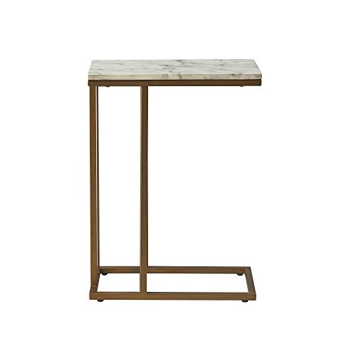 Versanora - Marmo C Shape Table - Faux Marble /Brass 7 Versanora - Marmo C Shape Table - Faux Marble /Brass - Image 5