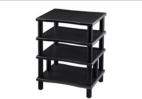 Monolith 4 Tier Audio Stand XL - Black, Open Air Design, Each Shelf Supports Up To 75 Lbs, Perfect Way To Organize AV Components 7 Monolith 4 Tier Audio Stand XL - Black, Open Air Design, Each Shelf Supports Up To 75 Lbs, Perfect Way To Organize AV Components - Image 5